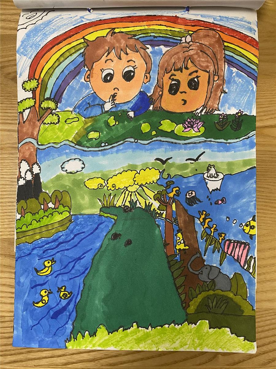 《夏日彩虹，保護(hù)地球》 孫睿陽 7歲