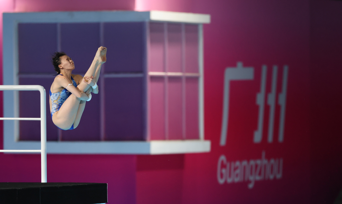 跳水女子10米跳臺決賽：上海隊陳芋汐奪金