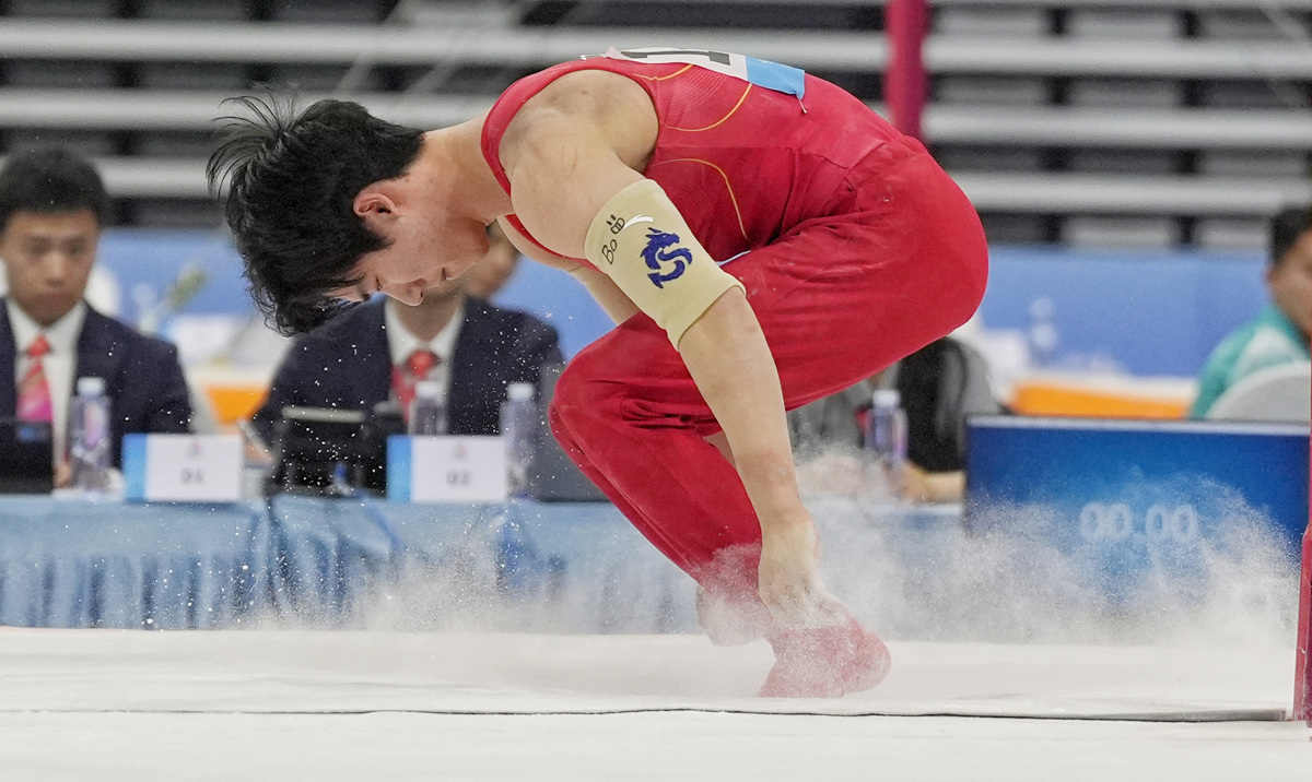 體操男子預(yù)賽：張博恒獲體操男子個人全能預(yù)賽第一