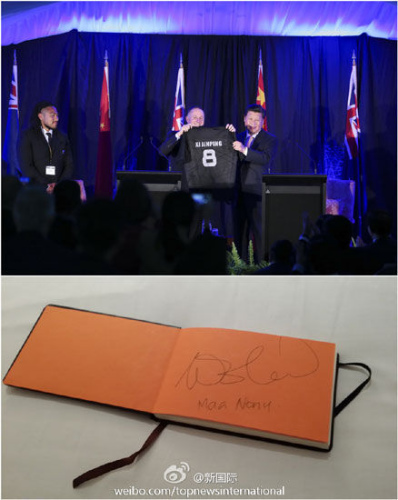 習(xí)近平歡迎新西蘭球星在華推廣英式橄欖球(圖)